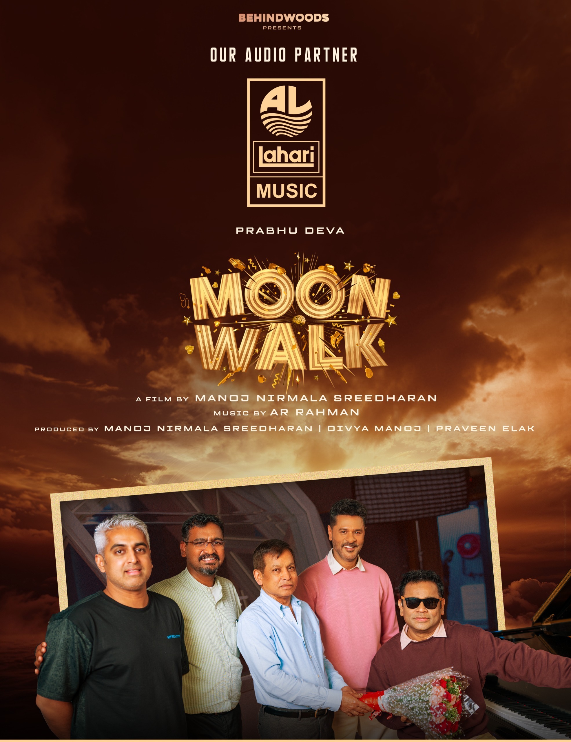 Read more about the article Behindwoods புரொடக்ஷன்ஸின் பிரம்மாண்டமாக தயாரிக்கும், ஏ.ஆர். ரஹ்மான் மற்றும் பிரபுதேவா மீண்டும் இணையும் ‘மூன்வாக்’ படத்தின் இசை உரிமையை கைபற்றிய லஹரி மியூசிக்