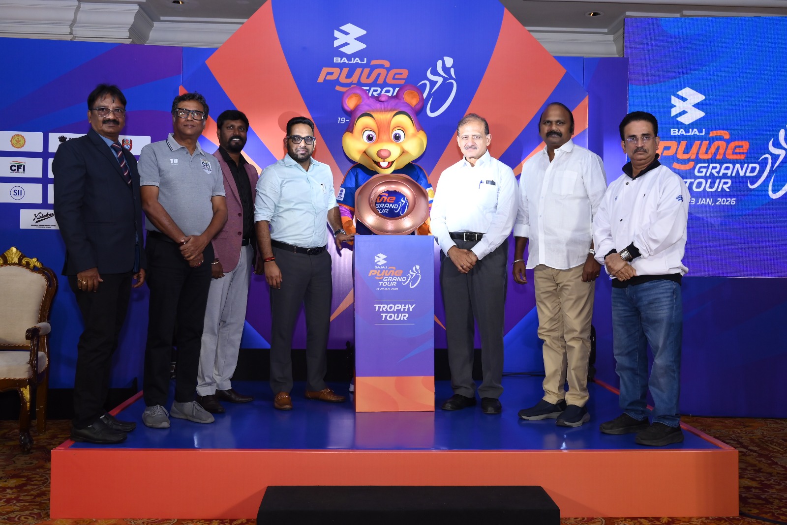 Read more about the article Heritage Meets High Performance as Bajaj Pune Grand Tour 2026 Trophy Arrives in Chennai