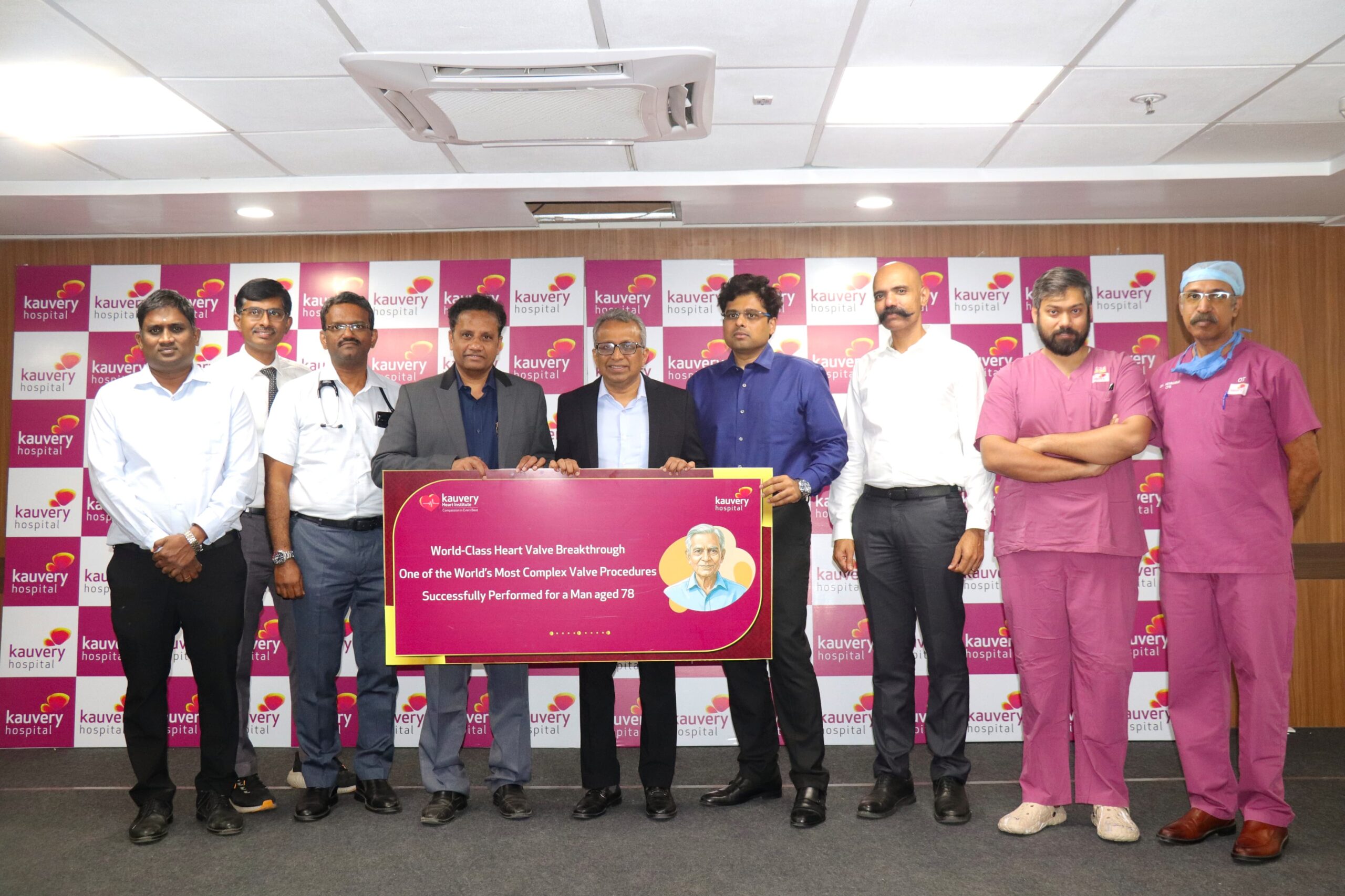 Read more about the article Kauvery Hospital, Alwarpet Performs One of the World’s First complex TAVR-in-TAVR-in-SAVR Procedure with Bioprosthetic Valve Fracture and Dual Cerebral Protection for a man aged 78 years