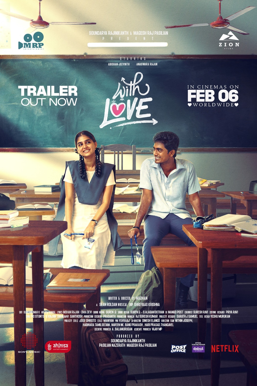 Read more about the article இயக்குநர் அட்லீ வெளியிட்ட அபிஷன் ஜீவிந்த் நடிக்கும் “வித் லவ் ( With Love )” படத்தின் ட்ரெய்லர்