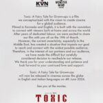 *Owing to Rising Tension in the Middle East, release of Rocking Star Yash’s Toxic: A Fairy Tale for Grown-ups rescheduled to 4th June, 2026*