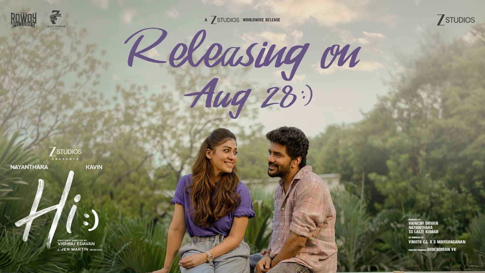 You are currently viewing  *புதிய வெளியீட்டு தேதி அதிகாரப்பூர்வ அறிவிப்பு: ஆகஸ்ட் 28-ல் உலகம் முழுவதும் வெளியாகும் நயன்தாரா – கவின் நடித்த ‘ஹாய்’*