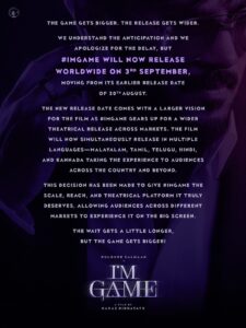 Read more about the article *Dulquer Salmaan’s ‘I Am Game’ Set for September 3 Release; Big Global Release Planned*