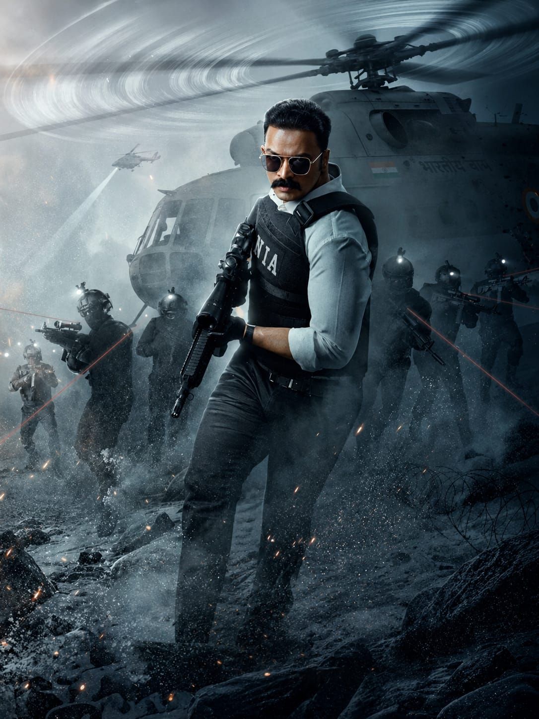 You are currently viewing Goodwill Entertainments releases ‘Operation Tral’ Teaser, offering a high-impact glimpse into Jayasurya’s high-stakes NIA mission