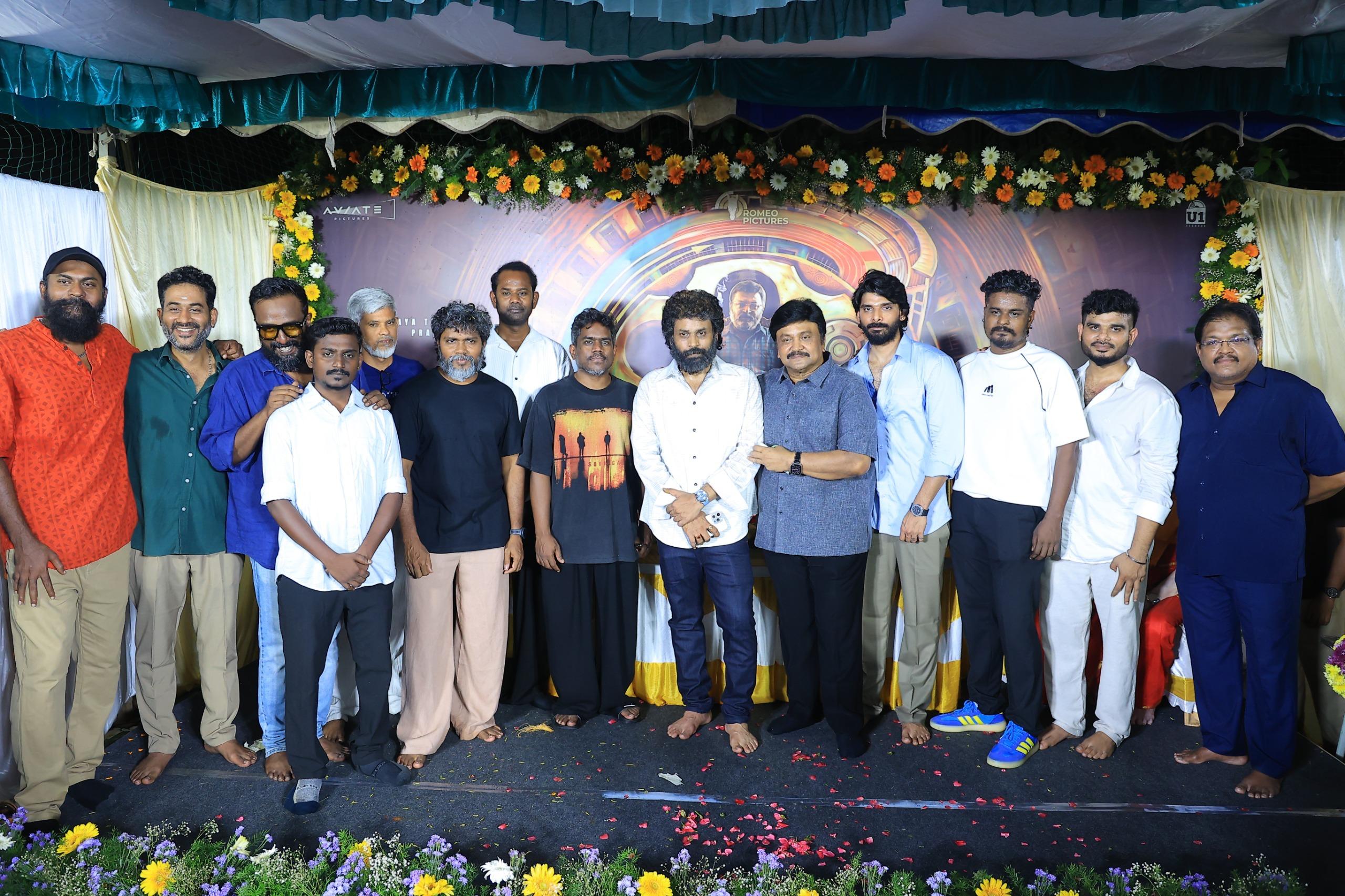 You are currently viewing Romeo Pictures ராகுல் – Aviate Pictures கோகுல் ஸ்ரீனிவாசன் இணைந்து தயாரிக்கும் ஃபிராங்க்ளின் ஜேக்கப் இயக்கும் புதிய திரைப்படம் – இளைய திலகம் பிரபு, விஜய் வர்மா நடிப்பில் பூஜை நடைபெற்றது