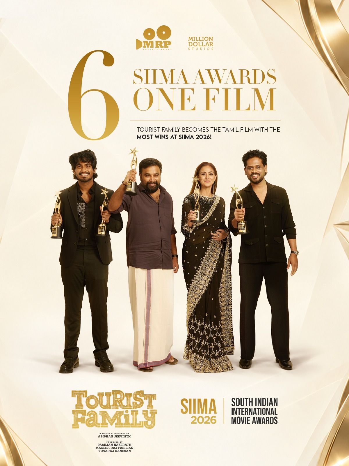 You are currently viewing சைமா (SIIMA) விருதுகளில் அசத்திய ‘டூரிஸ்ட் ஃபேமிலி’ – 6 விருதுகளை வென்று குவித்தது!